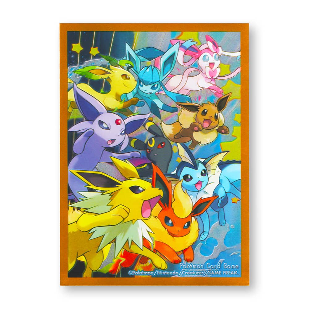 Pokémon Traditional Chinese 2025 Prismatic Evolutions Gift Box Dash! Eeveelutions Orange Card Sleeve – Collect Monsters