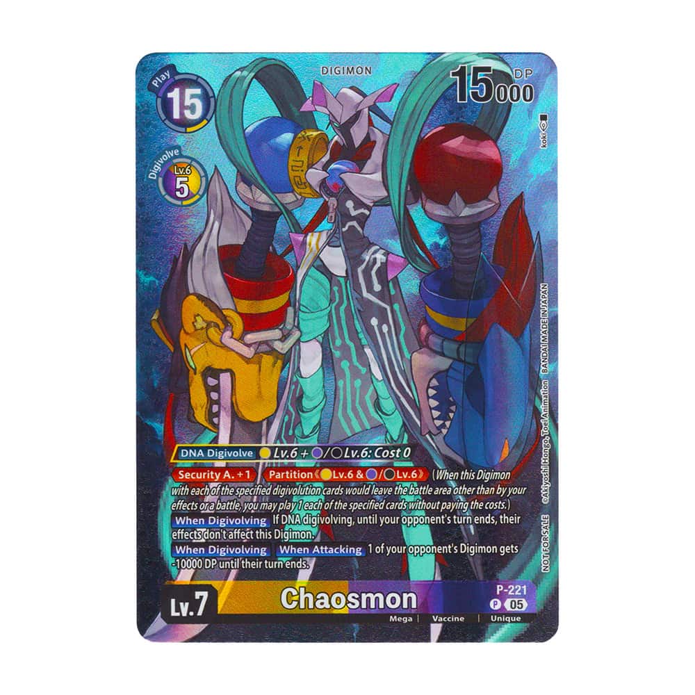 Time Stranger P-221 Chaosmon Promo Box Topper