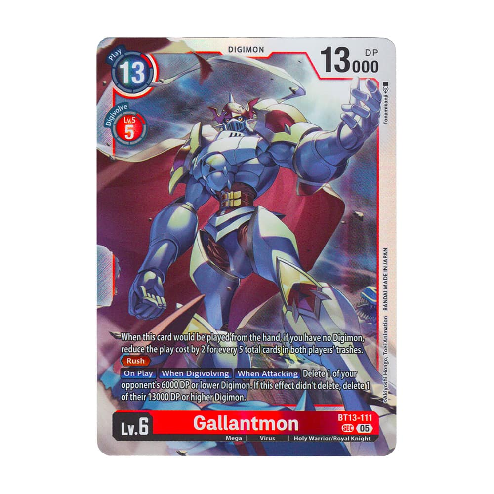 Digimon Generation BT13-111 Gallantmon Secret Rare