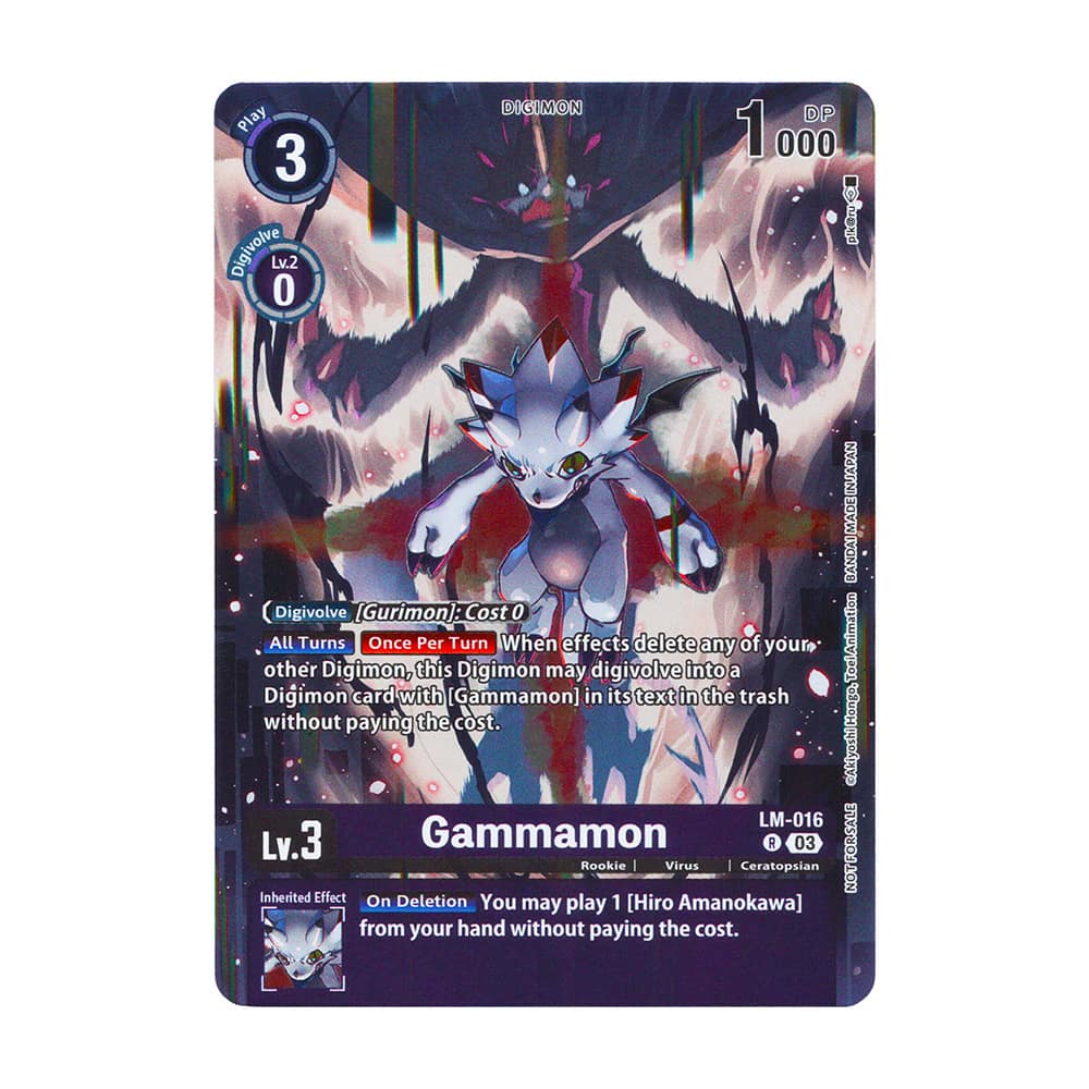 Sinister Order LM-016 Gammamon Rare Alternative Art Box Topper