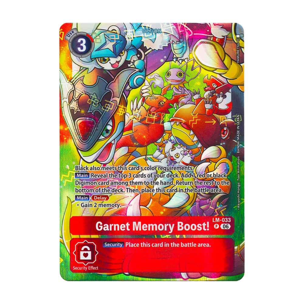 Starter Decks LM-033 Garnet Memory Boost! Promo