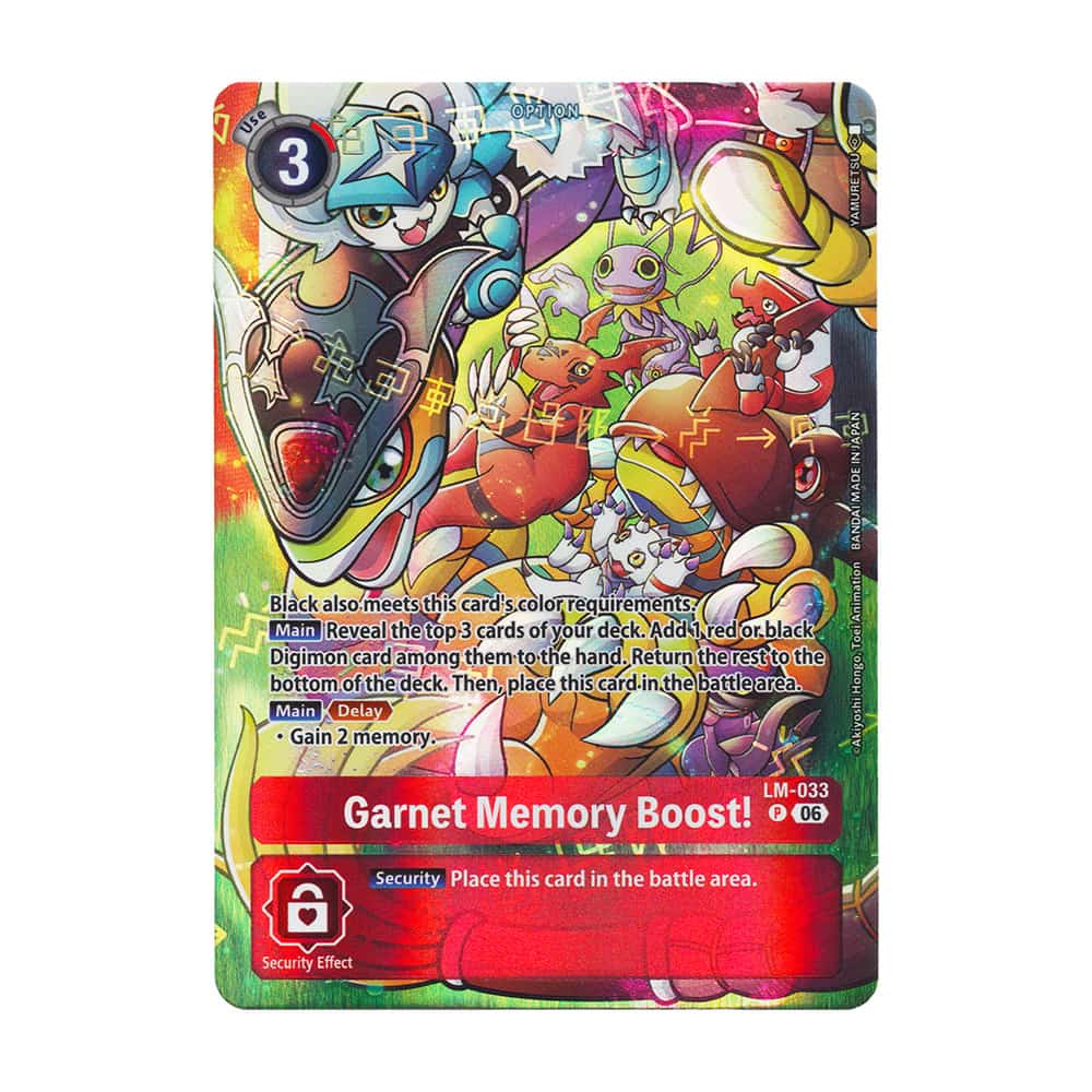 Starter Decks LM-033 Garnet Memory Boost! Promo