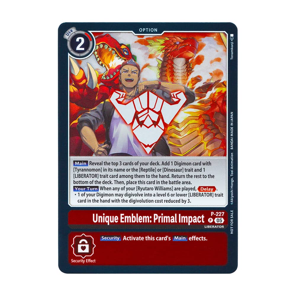 Dawn of Liberator P-227 Unique Emblem: Primal Impact Promo Box Topper