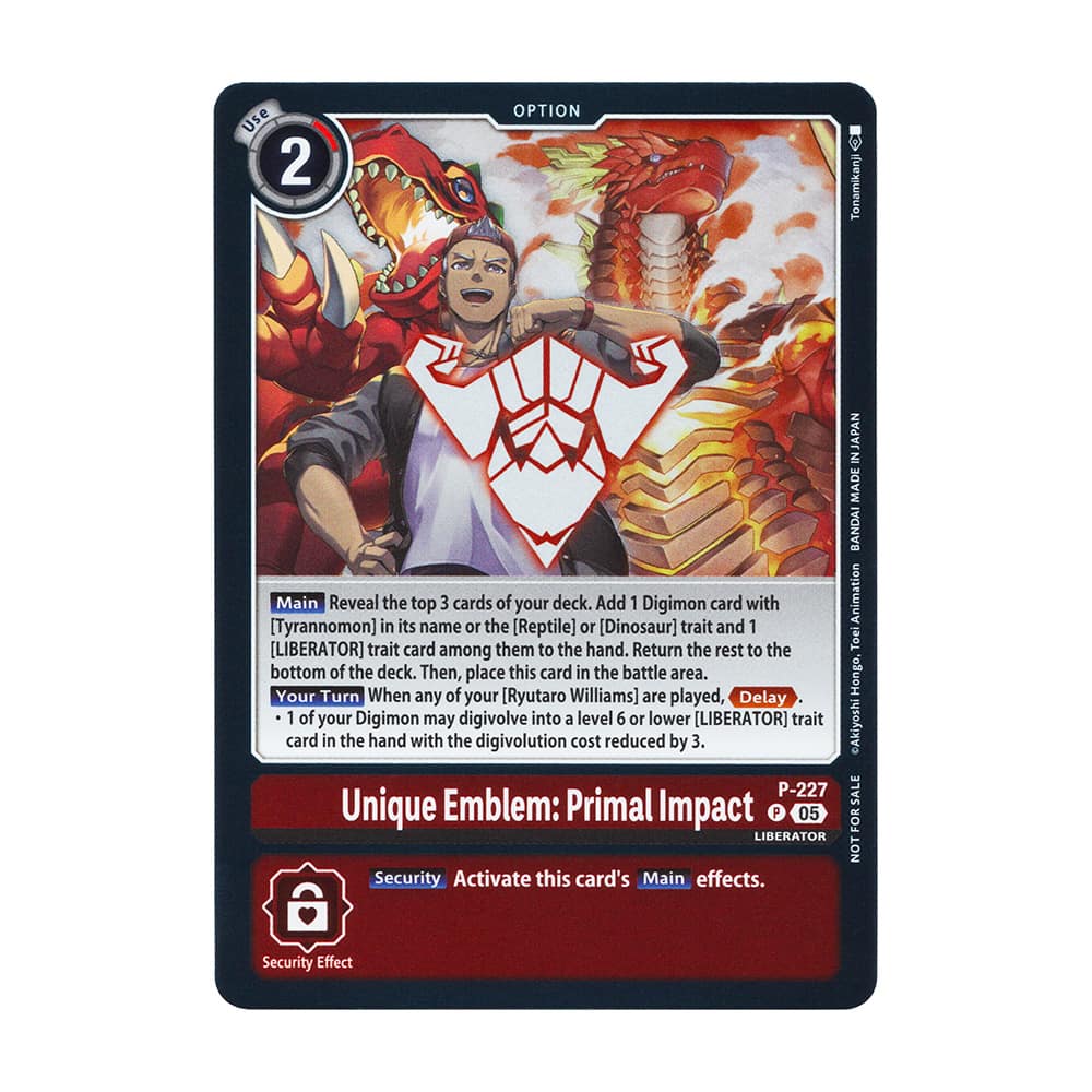 Dawn of Liberator P-227 Unique Emblem: Primal Impact Promo Box Topper