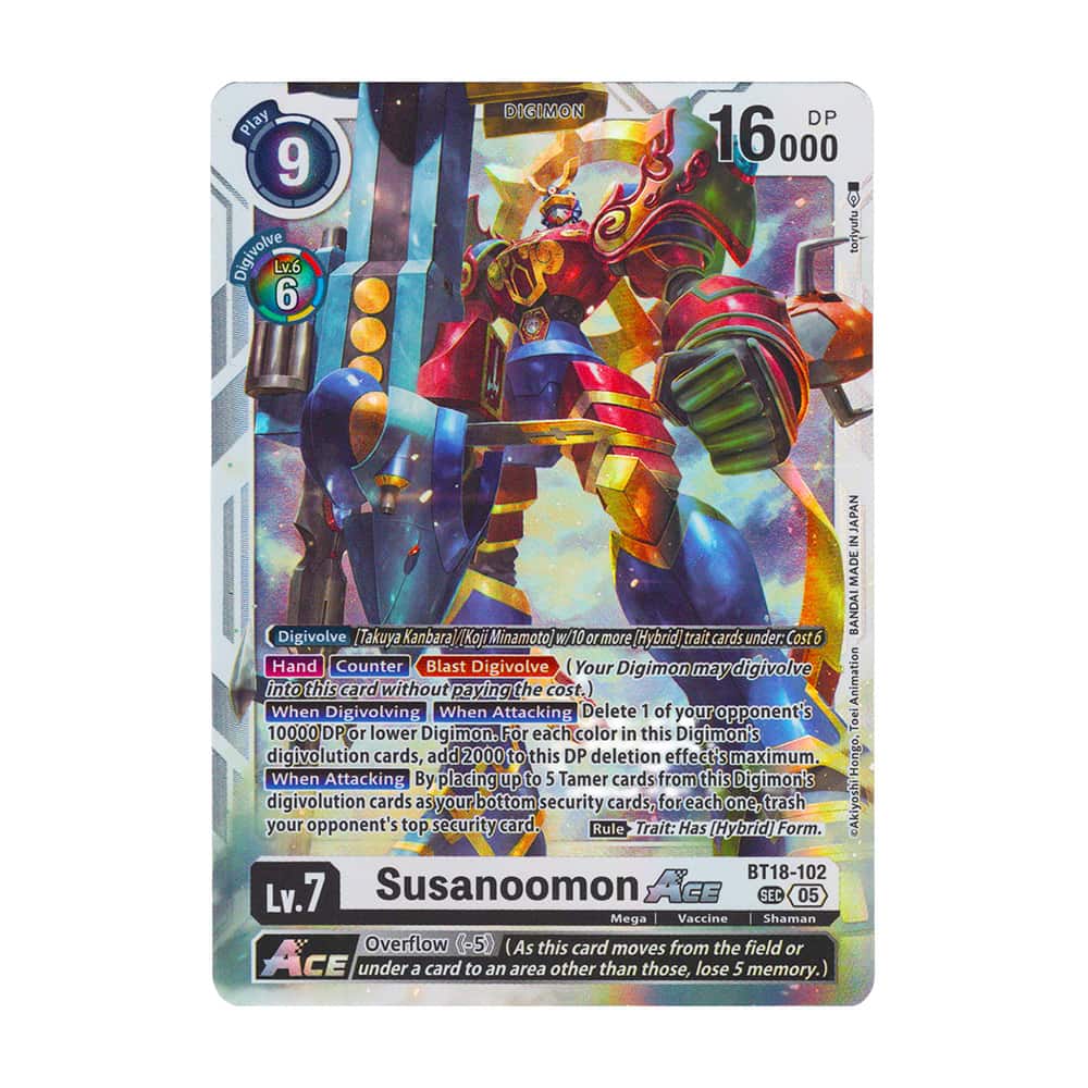Digimon Generation BT18-102 Susanoomon Secret Rare
