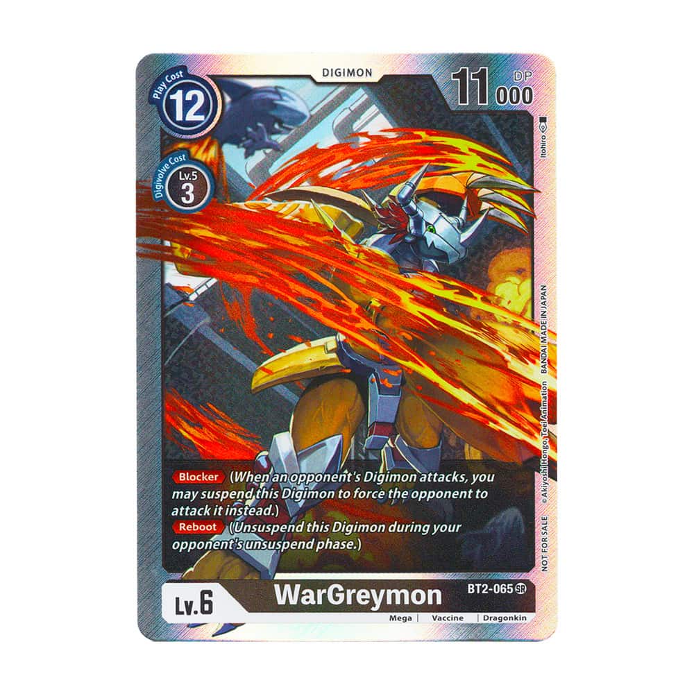 Classic Collection BT2-065 WarGreymon Super Rare Alternative Art Box Topper