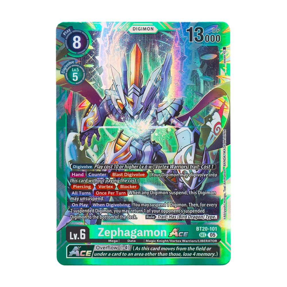 Digimon Generation BT20-101 Zephagamon Secret Rare