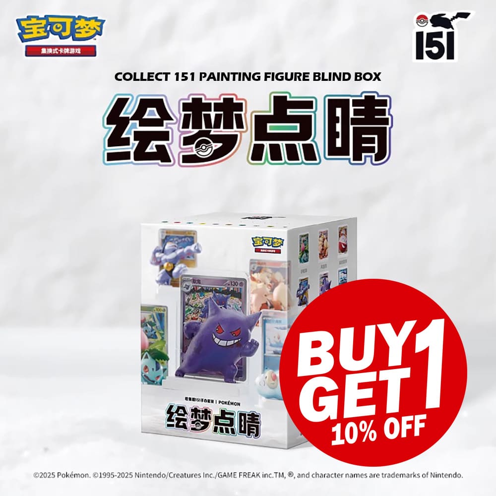 Pokémon TCG Simplified Chinese Collect 151 Painting Figure Blind Box