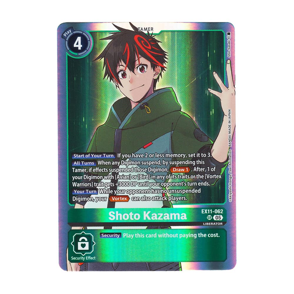 Dawn of Liberator EX11-062 Shoto Kazama Super Rare