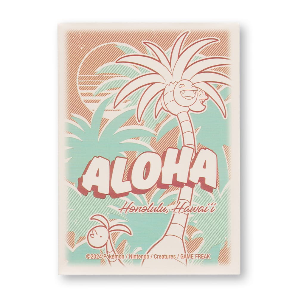Pokémon Center US 2024 WCS24 Honolulu Alolan Exeggutor Individual Card Sleeve