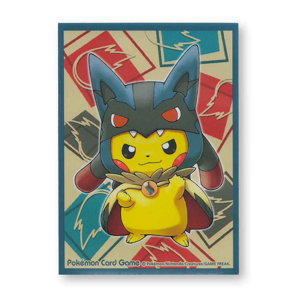 Pokémon Center Japan 2016 Mega Lucario Poncho-wearing Pikachu Individual Card Sleeve