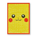 Pokémon Center Japan 2018 Crayon Pikachu Face Ver.2 Orange Individual Card Sleeve