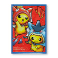 Pokémon Center Japan 2015 Magikarp Poncho-wearing & Gyarados Poncho-wearing Pikachu Individual Card Sleeve