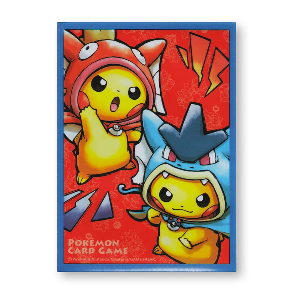 Pokémon Center Japan 2015 Magikarp Poncho-wearing & Gyarados Poncho-wearing Pikachu Individual Card Sleeve